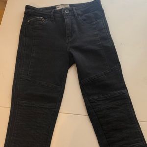 Black high waisted Free People Skinny Jeans